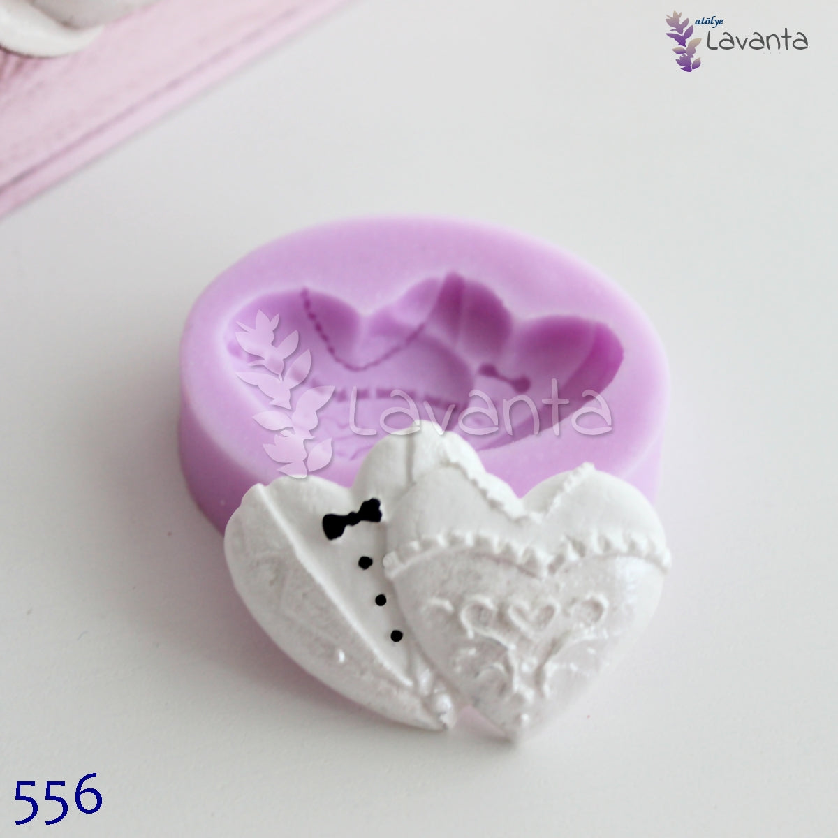 Kalp Gelin Damat Silikon Kalıbı