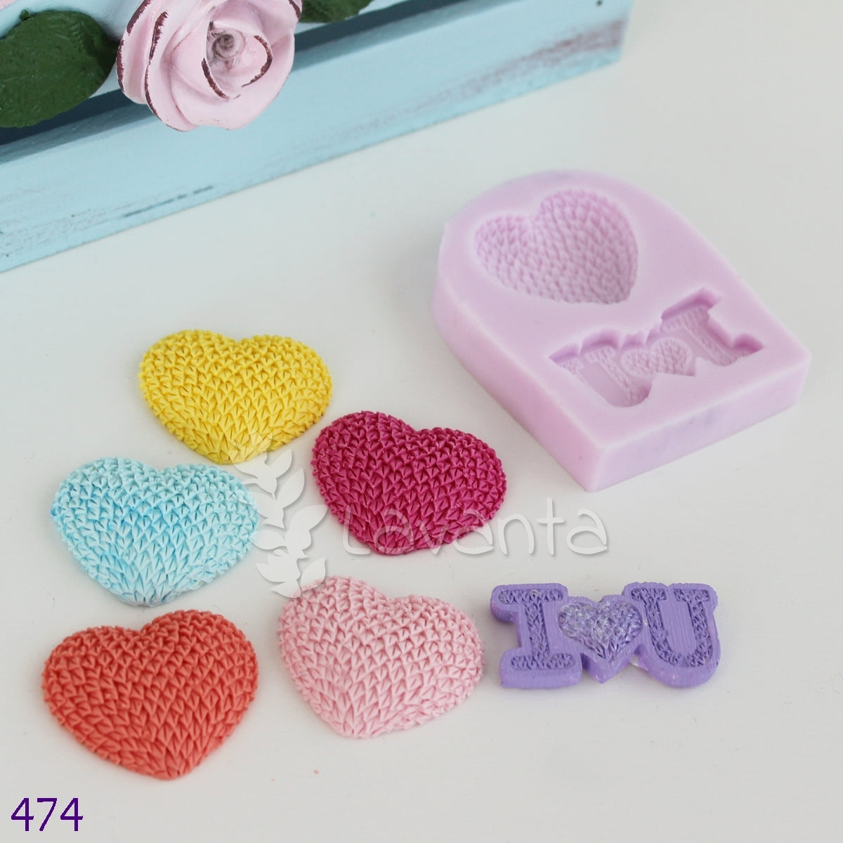 Kalp ve I Love You Silikon Kalıbı