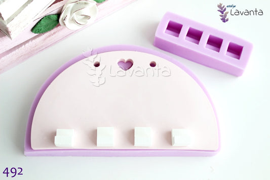 Kalpli Anahtarlık Pano Silikon Kalıbı