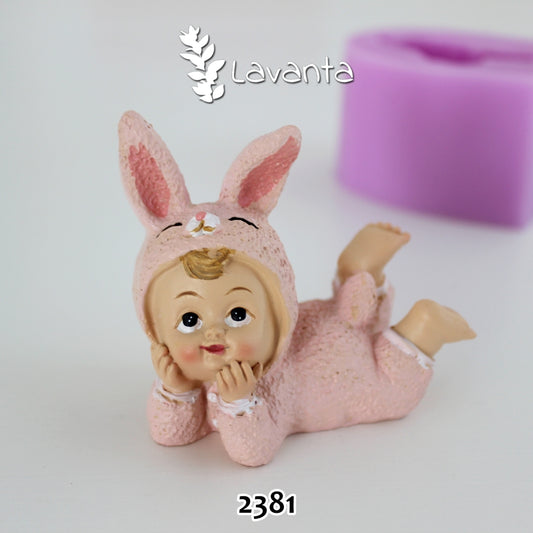 Kapüşonlu Tavşan Bebek Kalıbı