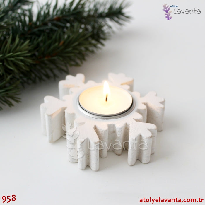 Kar Tanesi Mumluk Silikon Kalıbı