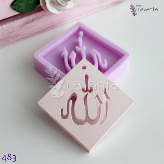 Kare Allah Lafzı Silikon Kalıbı