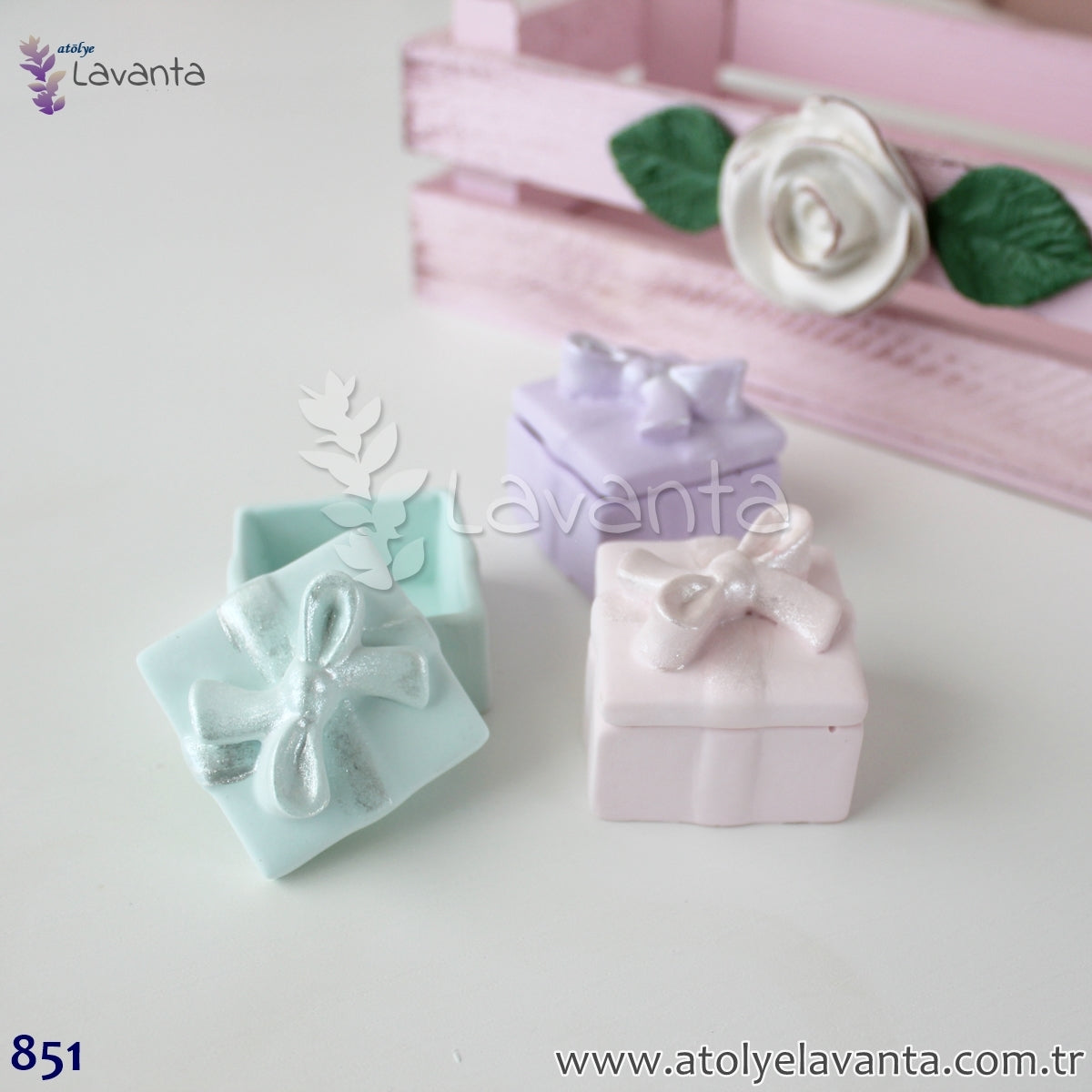 Kare Fiyonklu Kutu Kokulu Taş Silikon Kalıbı