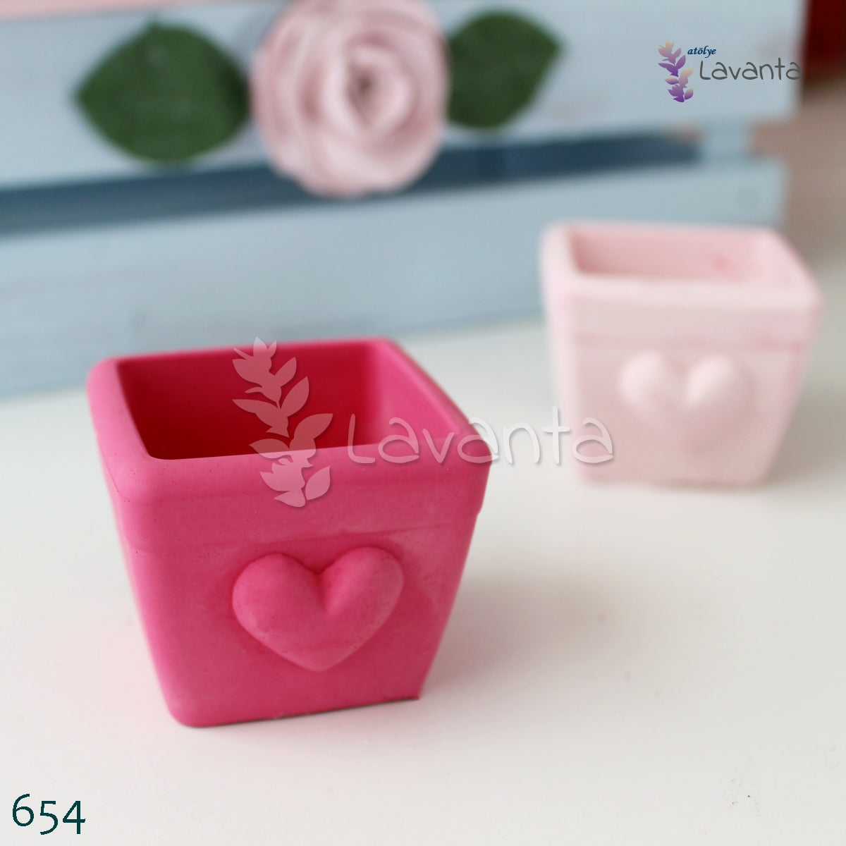 Kare Kalpli Saksı Silikon Kalıbı