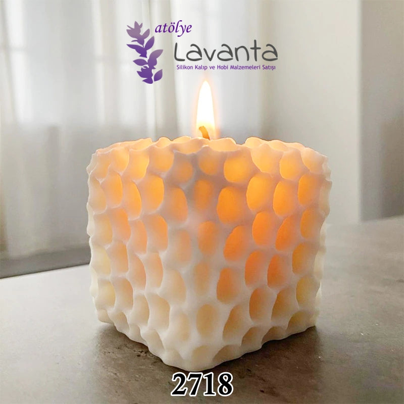 Kare Petek Mum Kalıbı