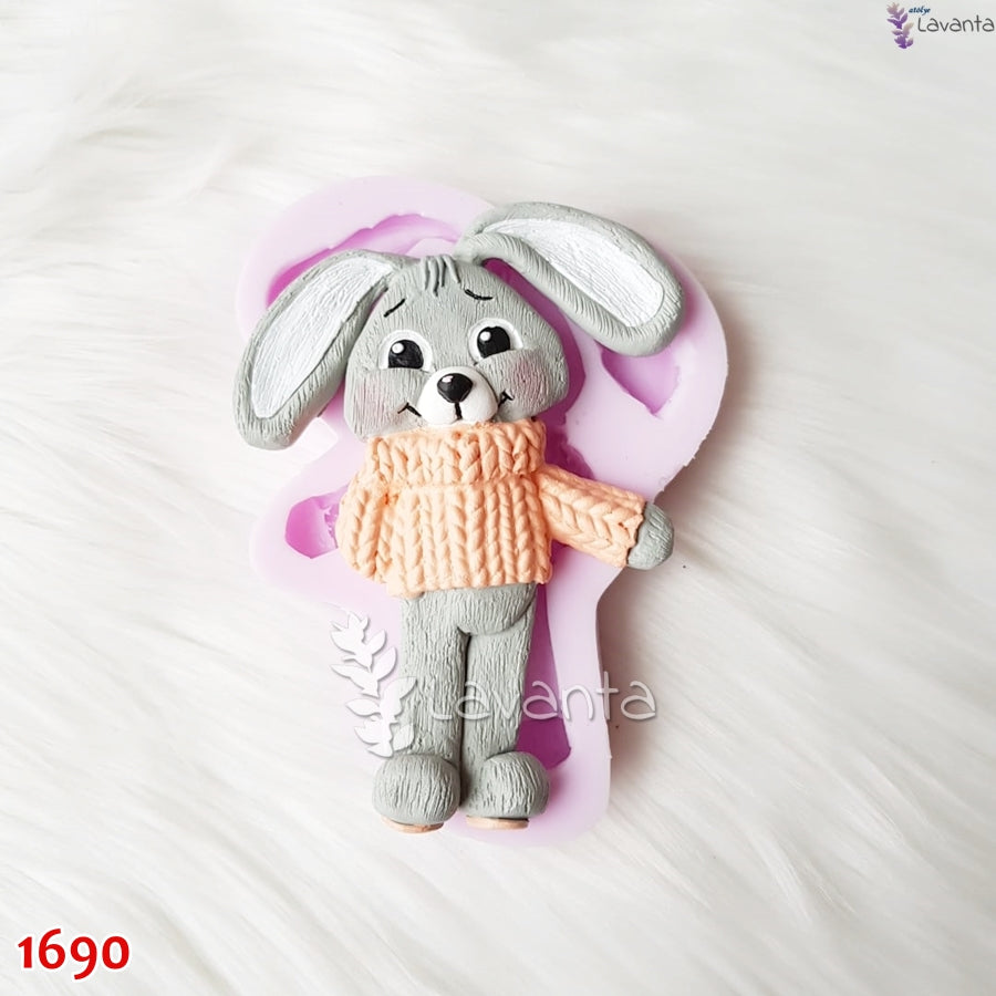 Kazaklı Tavşan Pano Kokulu Taş Kalıbı