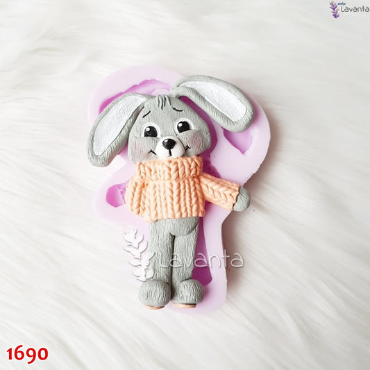 Kazaklı Tavşan Pano Kokulu Taş Kalıbı