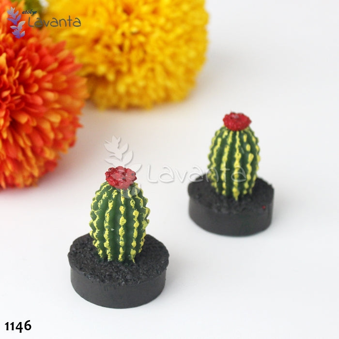 Kırmızı Çiçekli Kaktüs Silikon Kalıbı