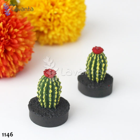 Kırmızı Çiçekli Kaktüs Silikon Kalıbı