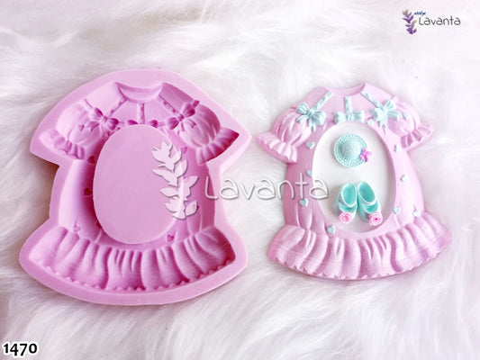 Kız Elbise Çerçeve Pano Silikon Kalıbı