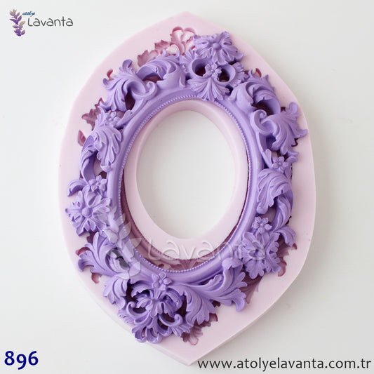 Klasik Büyük Çerçeve Silikon Kalıbı