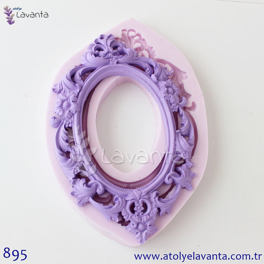 Klasik Orta Boy Çerçeve Silikon Kalıbı