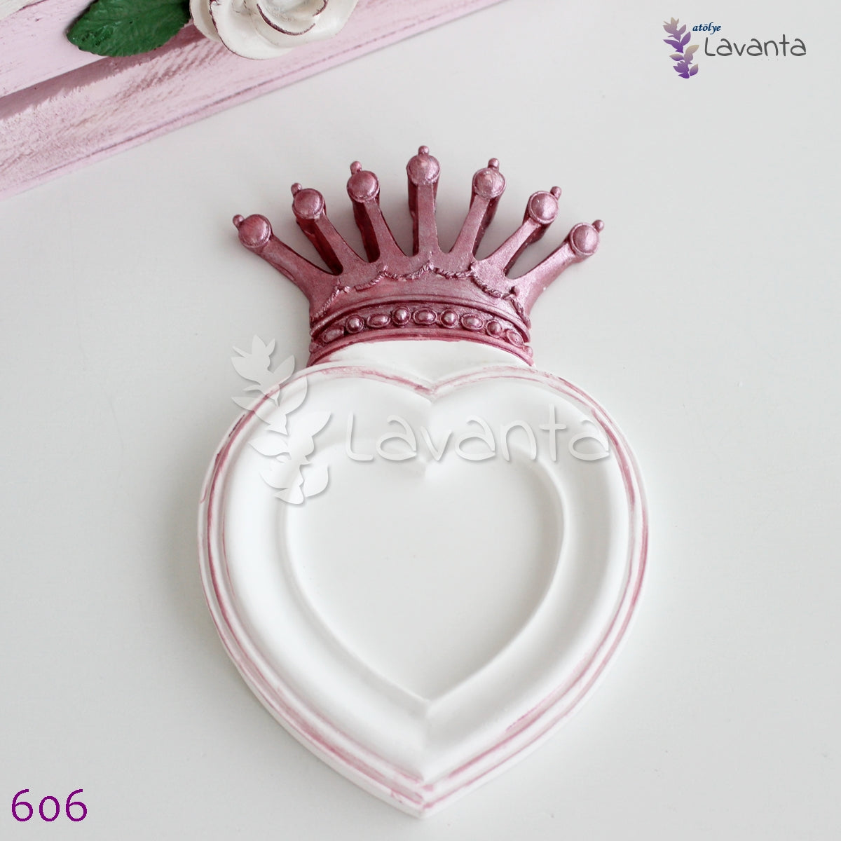 Kraliçe Taçlı Çerçeve Silikon Kalıbı
