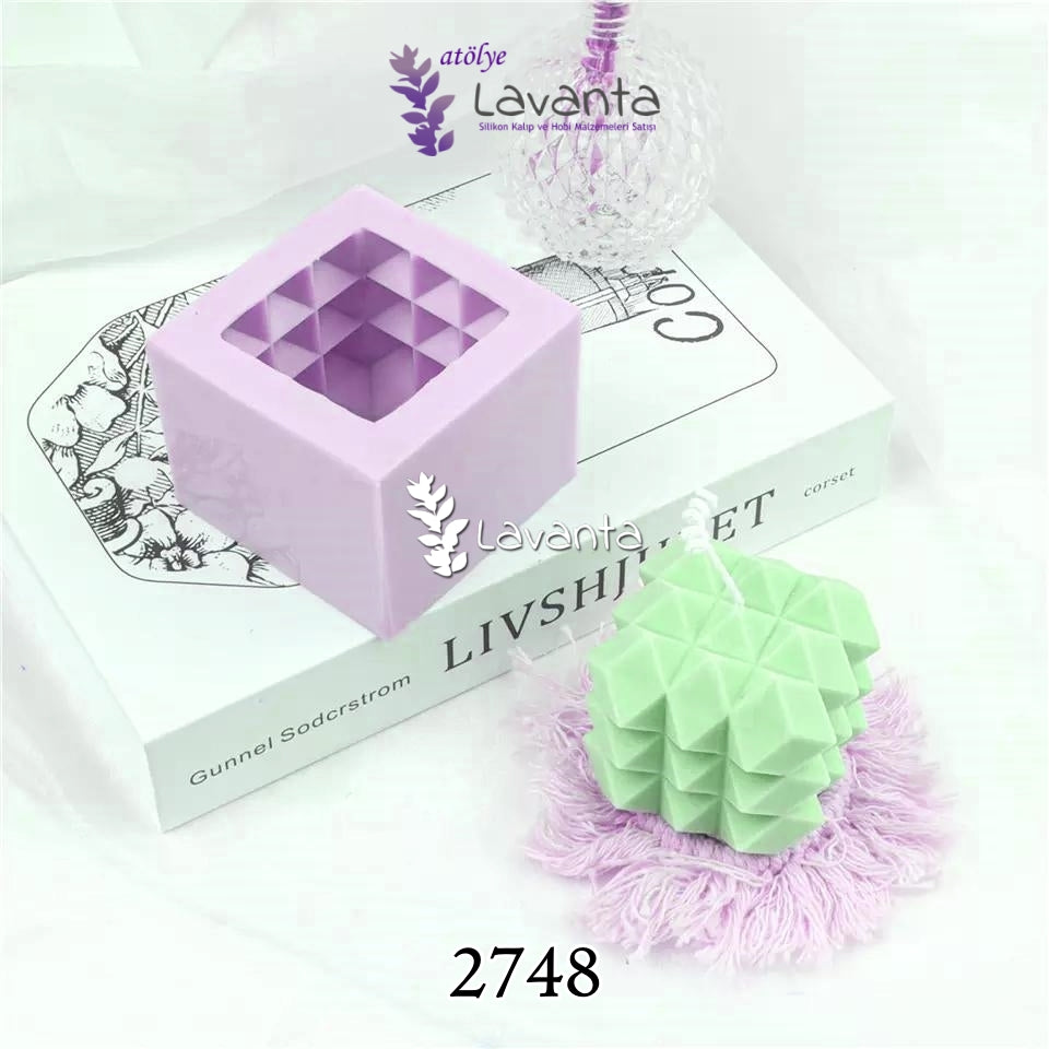 Küçük Kübik Mum Kalıbı