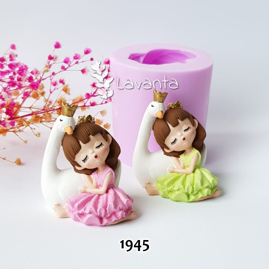 Kuğulu Kız Silikon Kalıbı