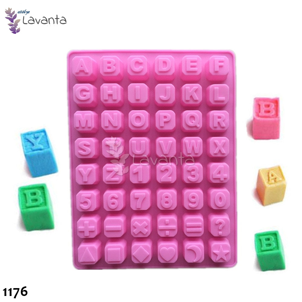 Küp Harf Rakam Silikon Kalıbı