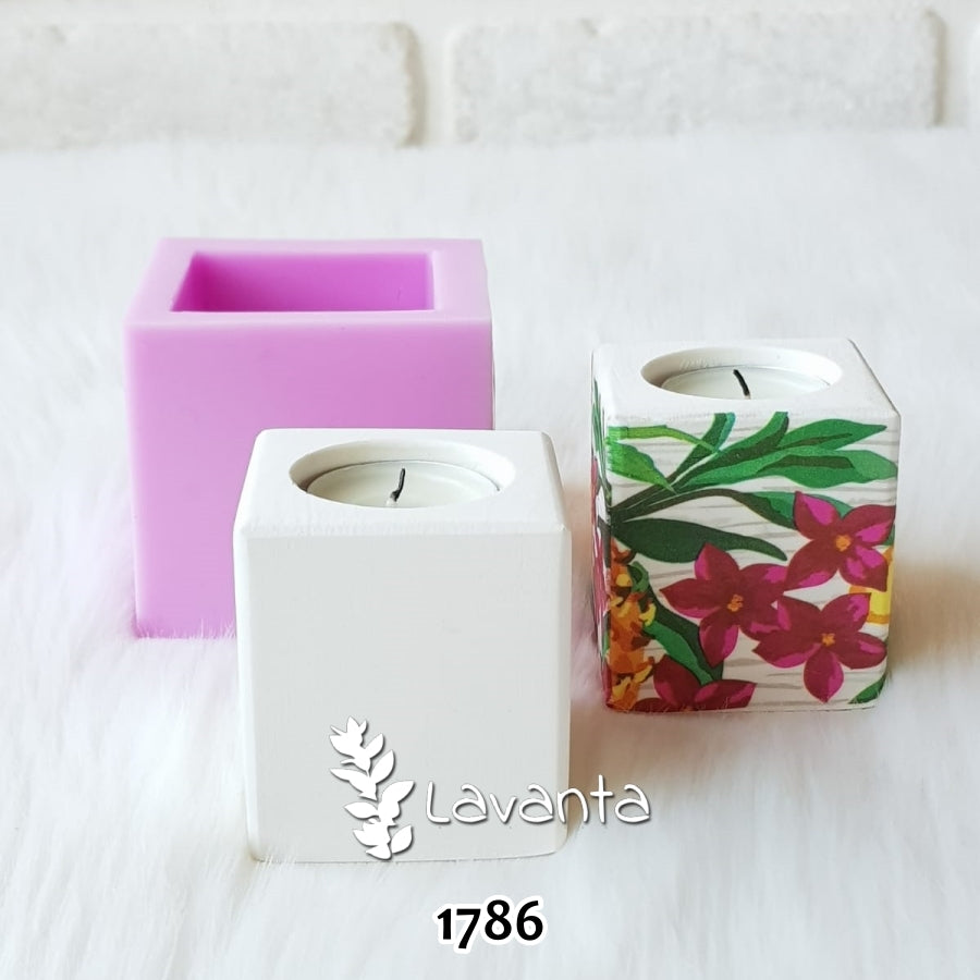 Küp Mumluk Kokulu Taş Silikon Kalıbı