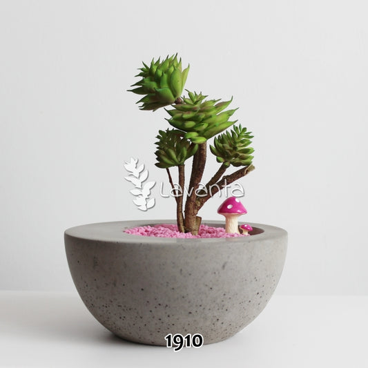 Lavanta Beton Saksı Silikon Kalıbı