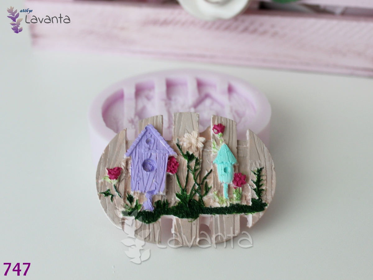 Magnetlik Kuş Evleri Silikon Kalıbı