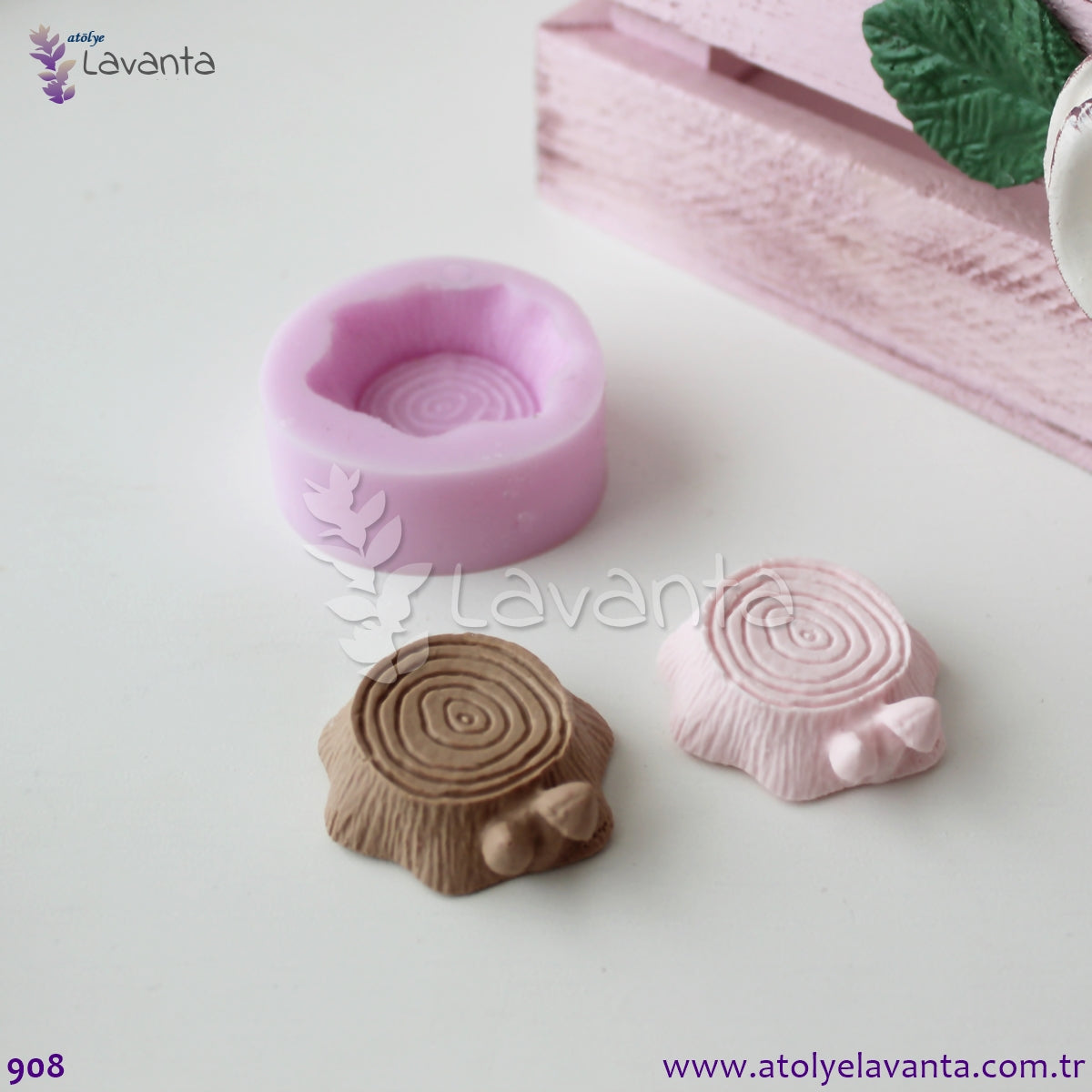 Mantarlı Mini Kütük Silikon Kalıbı