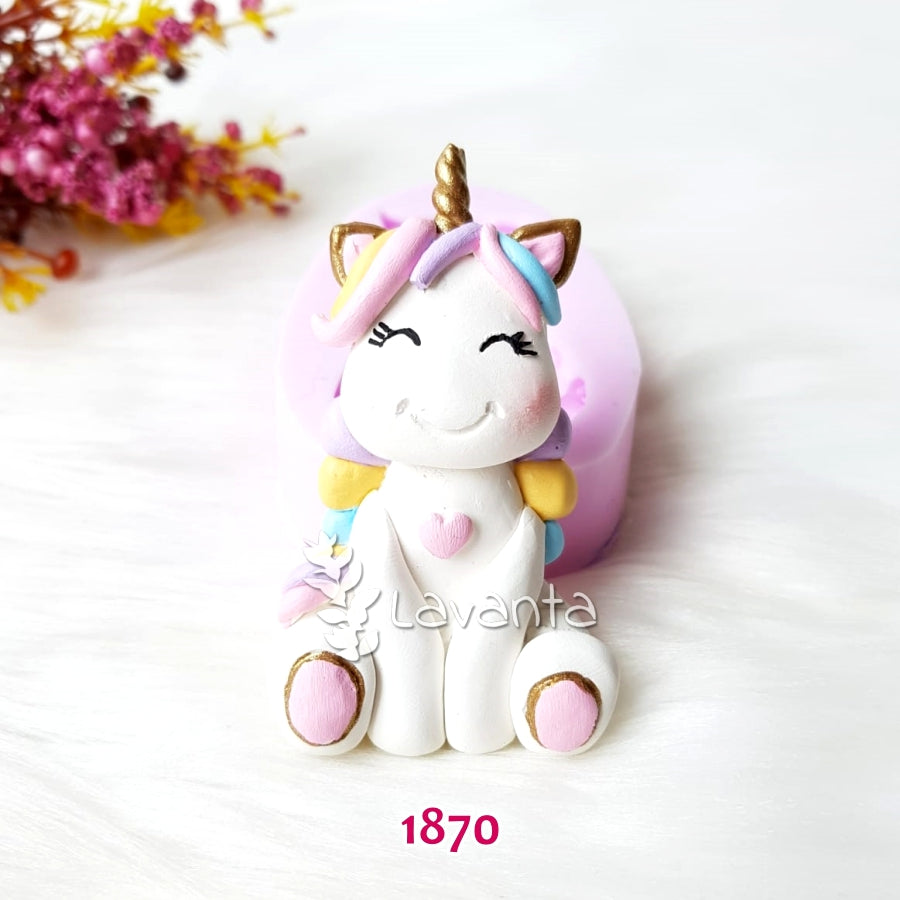 Marshmallow Unicorn Kokulu Taş Kalıbı