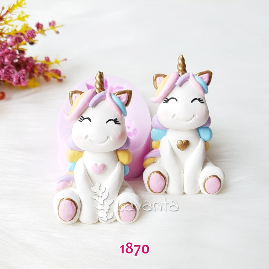 Marshmallow Unicorn Kokulu Taş Kalıbı