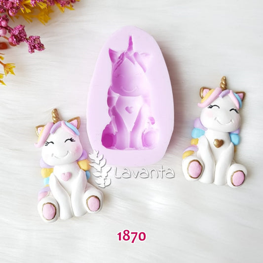 Marshmallow Unicorn Kokulu Taş Kalıbı
