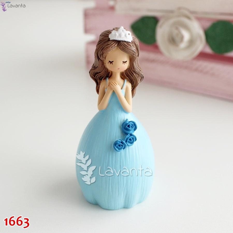 Mavi Prenses Kız Silikon Kalıbı