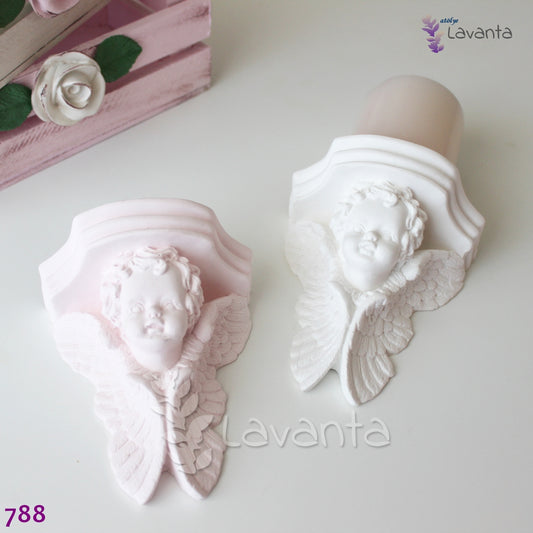 Melek Duvar Apliği Silikon Kalıbı