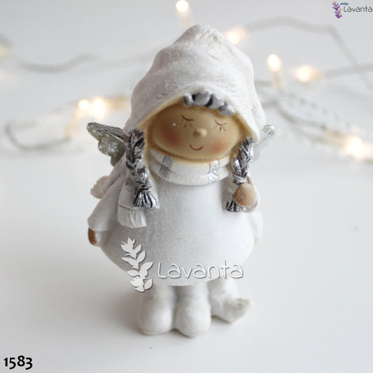 Beyaz Melek Kız Biblo Silikon Kalıbı