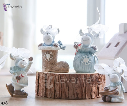 Mini Geyik Seti Silikon Kalıbı