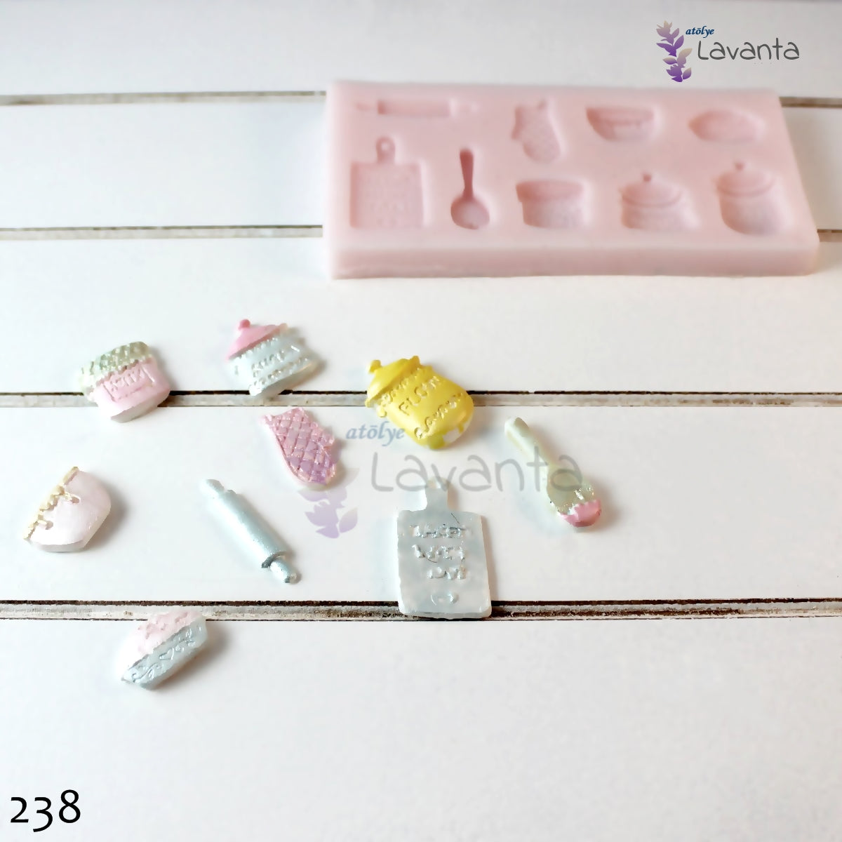 Mini Mutfak Objeleri Silikon Kalıbı