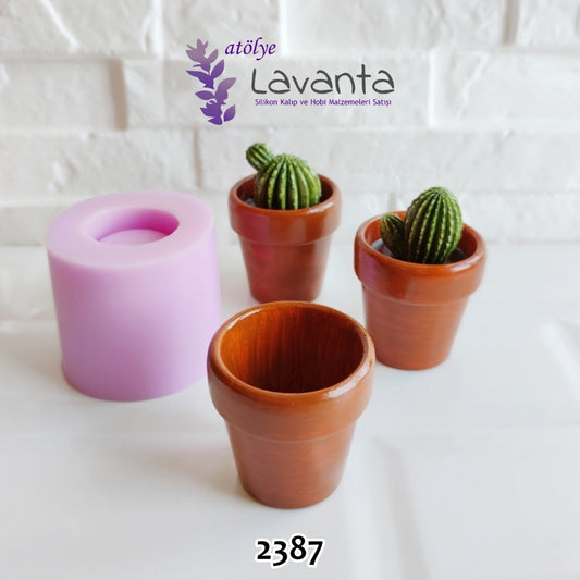 Mini Toprak Saksı Silikon Kalıbı