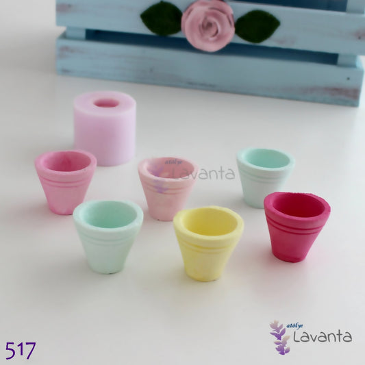 Mini Saksı Silikon Kalıbı