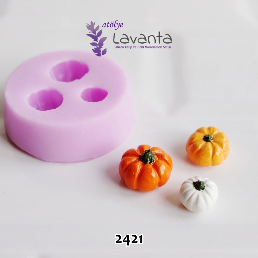 Minik Üç Boy Kabak Saksı Süsü Kalıbı