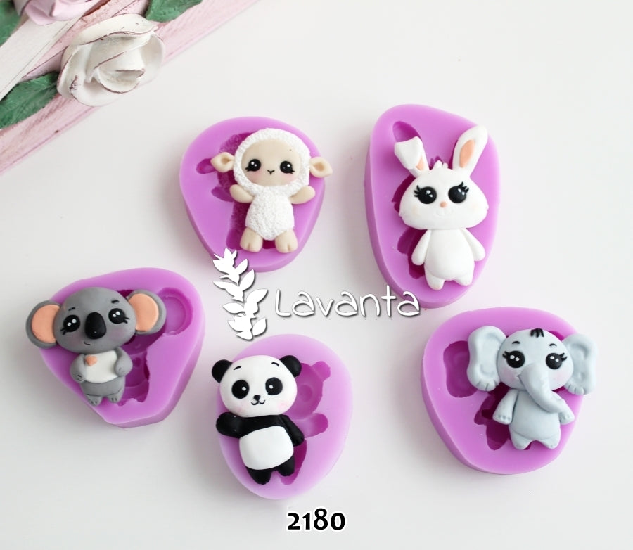 Minnoş Hayvanlar Seti Silikon Kalıbı