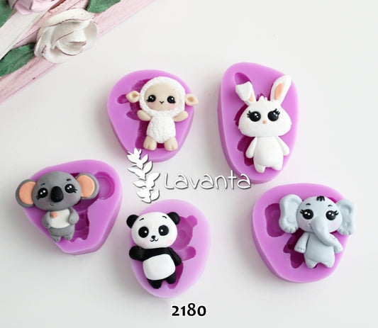 Minnoş Hayvanlar Seti Silikon Kalıbı