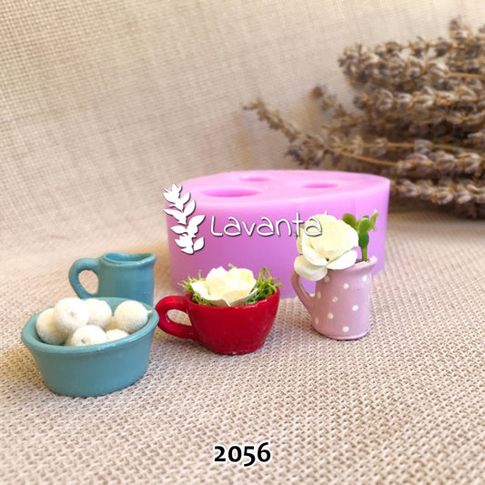 Minyatür Mutfak Seti Silikon Kalıbı