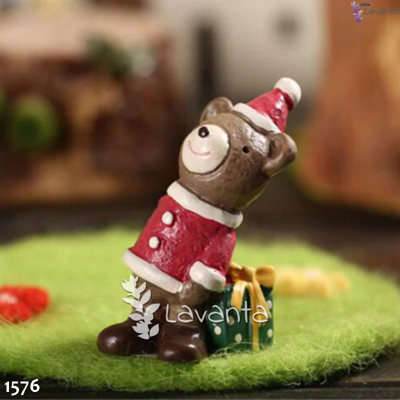 Minyatür Noel Baba Ayıcık Silikon Kalıbı