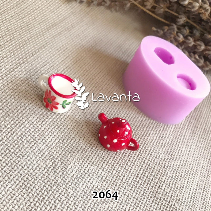 Minyatür Çaydanlık Seti Silikon Kalıbı