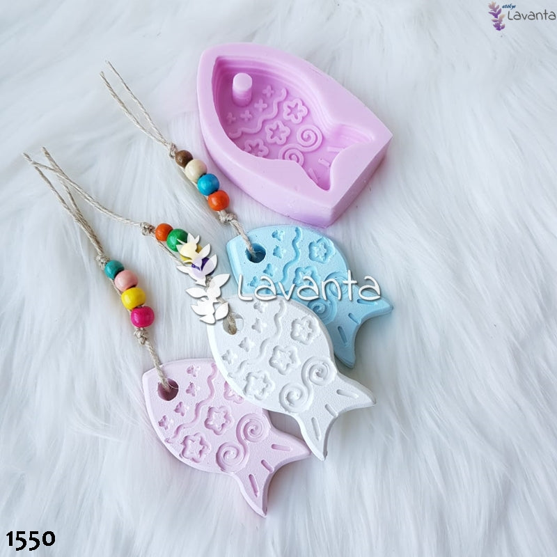 Motifli Balık Kokulu Taş Kalıbı