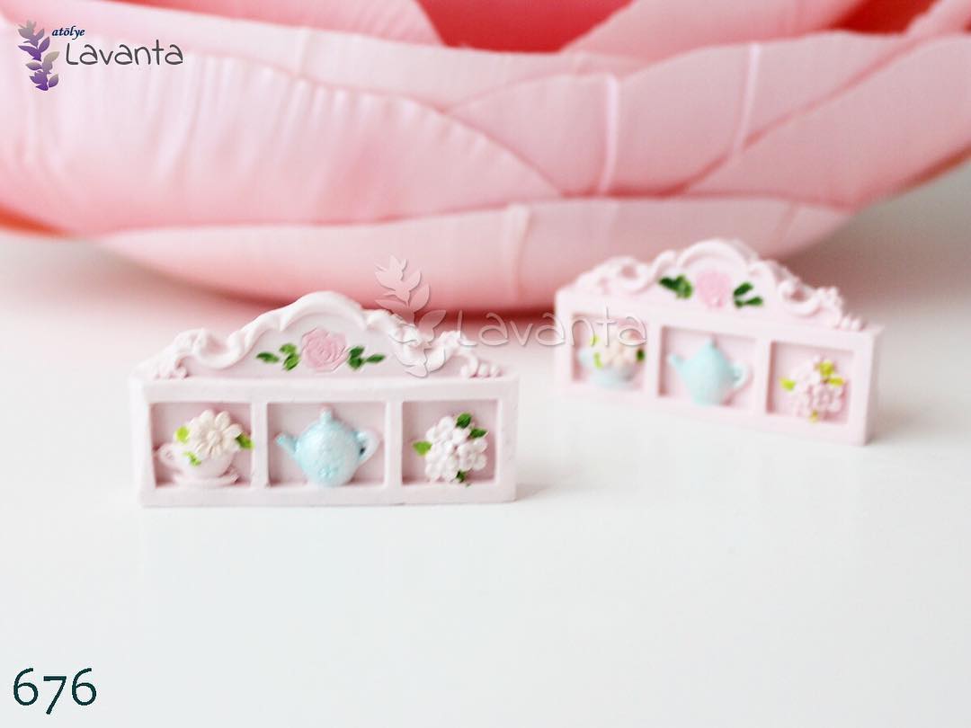 Mutfak Rafı Kokulu Taş Silikon Kalıbı