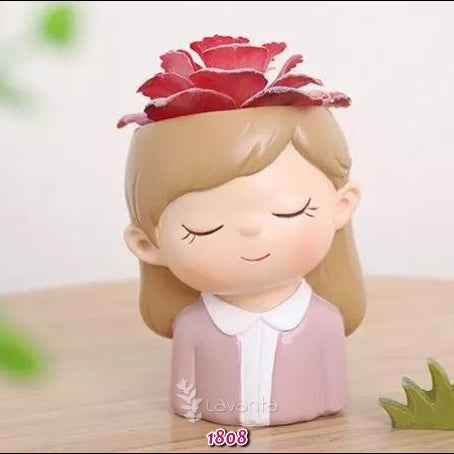 Nedime Kız Saksı Silikon Kalıbı