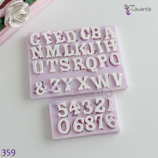 Noktalı Harf ve Sayı Seti Silikon Kalıbı