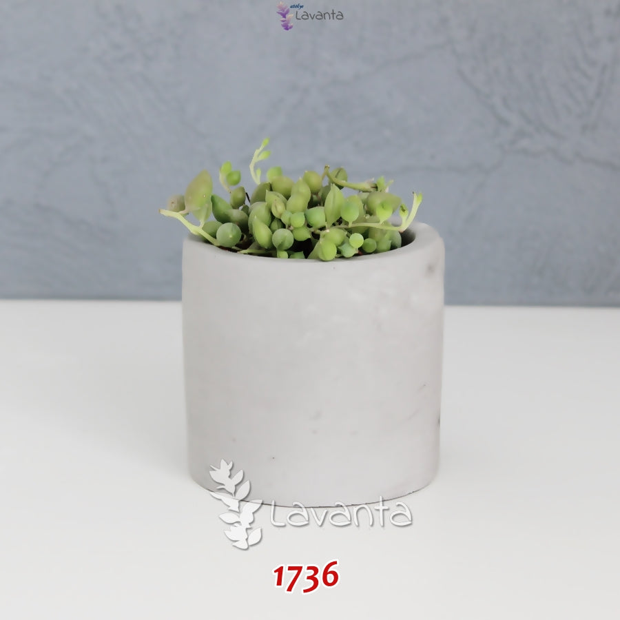 Orta Boy Silindir Saksı Silikon Kalıbı