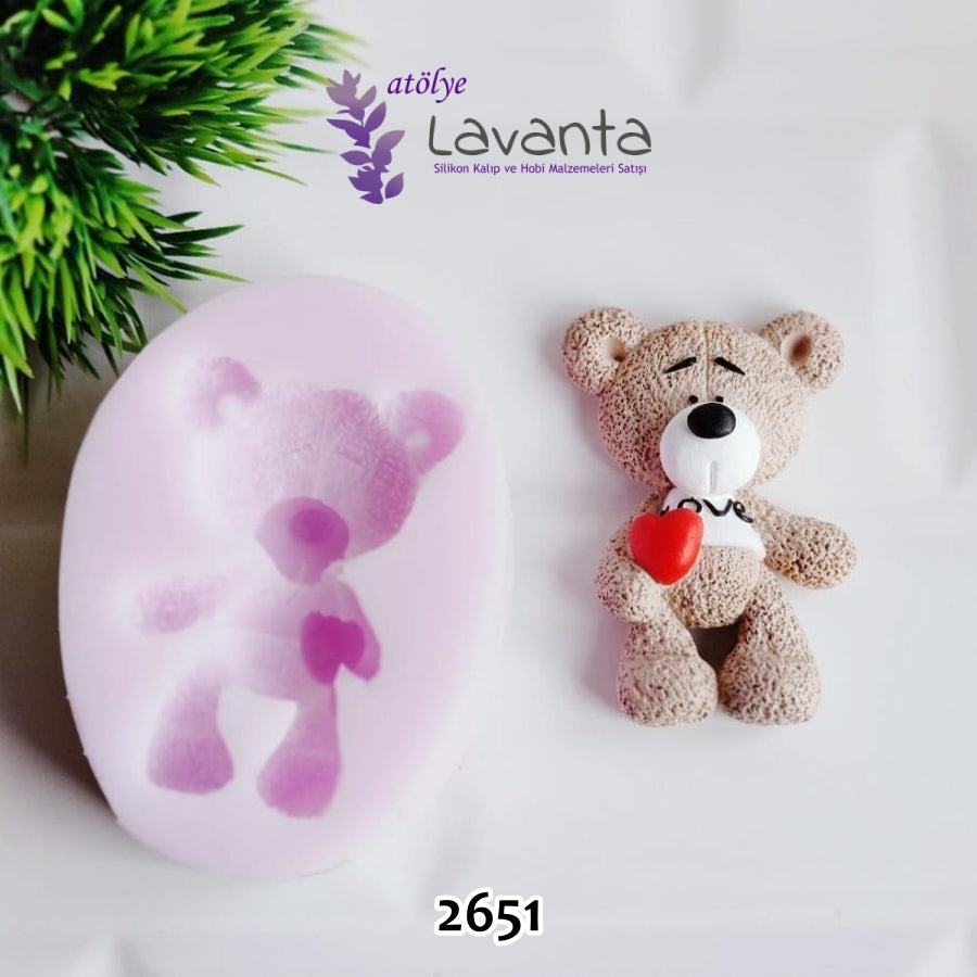 Kalpli Ayıcık Silikon Kalıbı