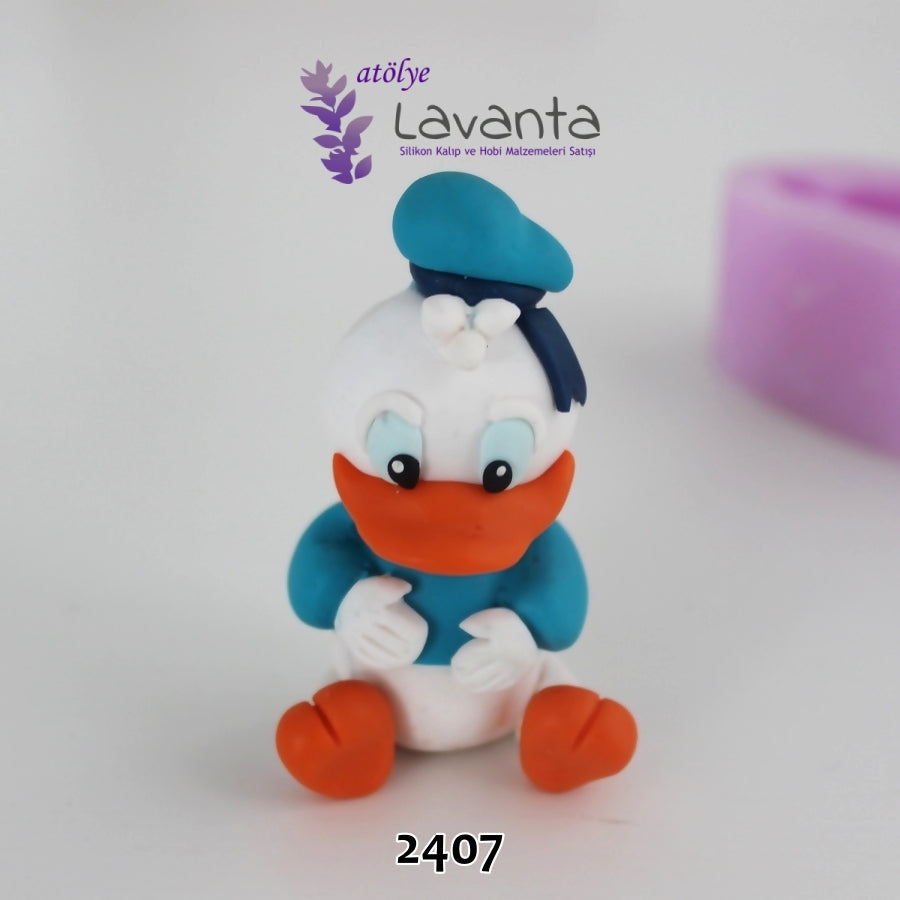 Oturan Donald Duck Kalıbı