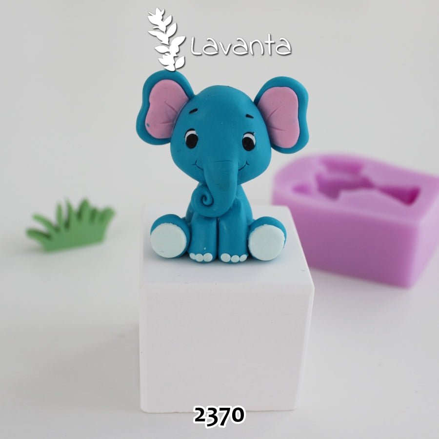 Oturan Fil Silikon Kalıbı