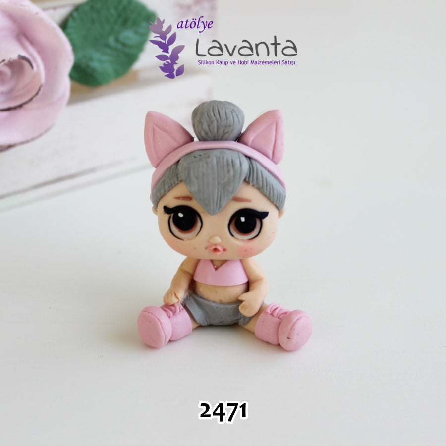 Oturan LoL Bebek Silikon Kalıbı