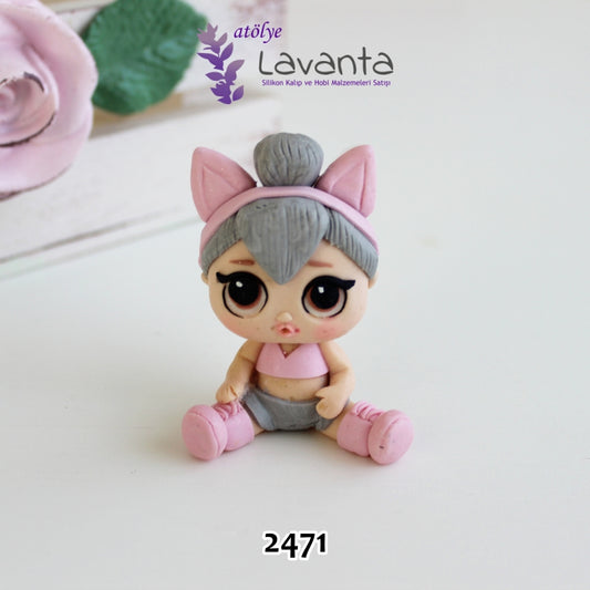Oturan LoL Bebek Silikon Kalıbı